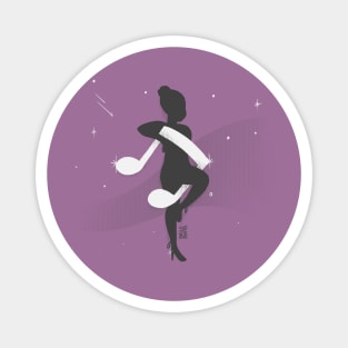 Ballerina with a note Magnet